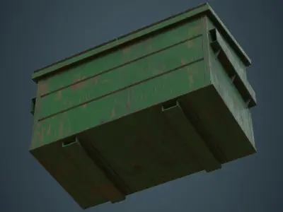 Dumpster 3B Low-poly 3D model