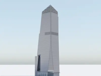 10 Hudson Yards Building Low-poly 3D model