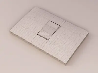 Simon 25 Plus - 1 Gang Light Switch 3D model