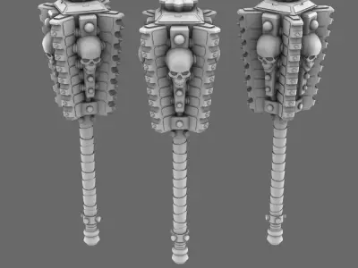 Cyber Samurai Greater Tetsubo NOHAND 3D print model