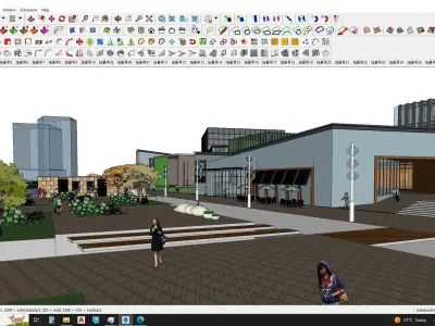 Sketchup 3d cultural center 3D model