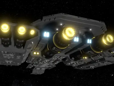 StarGate F-304 Daedalus Battlecruiser 3D model