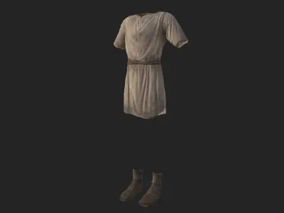 Roman guard man tunic Low-poly 3D model