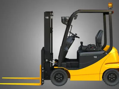 AE50 Electric Forklift 3D model