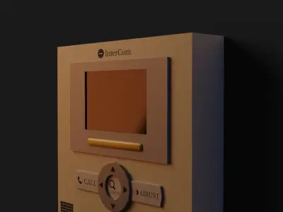 Intercom  GameReady - LowPoly with PBR Material Low-poly 3D model