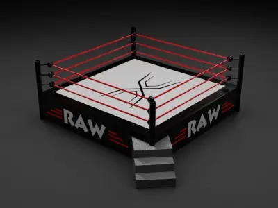 Ring Wrestling - Boxing - PBR - low poly - 3d Model - Game Ready Low-poly 3D model
