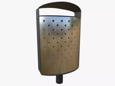 Litter bin Low-poly 3D model buy
