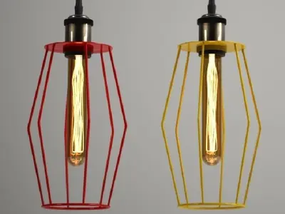 Hanging lamp LOFT HOUSE P-66 3D model