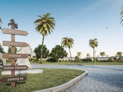 Qatar Horse Club 3D model