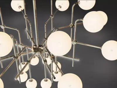 Polare  24 light  chandelier 3D model
