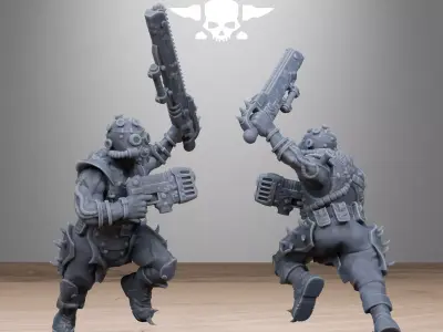 Corrupted Guard Spikers 3D print model