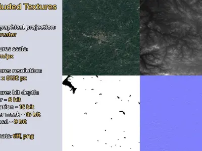 Liaoyuan China City Landscape 3D Model 3D model