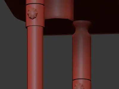 Golden Lighting Smyth Transitional Kitchen Island 3D model