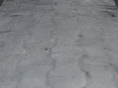 Worn Brick Pavement 3D Scan Low-poly 3D model