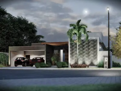 LPQDL1 - Contemporary House - Sketuchup V13 Lumion V10 3D model