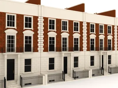 London Town House - Building - 3D Asset 3D model