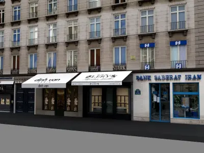 Typical Parisian Apartment 3d Building 02 3D model