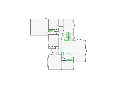  Detailed Interior Sketch - 2001-2500 SF - Xactimate 3D model