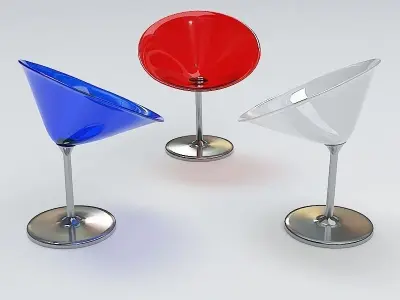 Modern Chair RWB 3D model