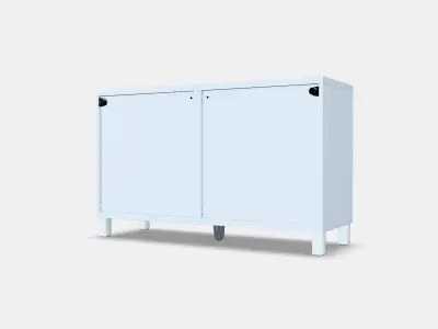 BESTA Storage combination with doors 68 Low-poly 3D model