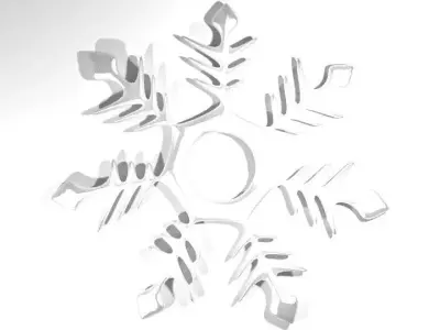 Snowflake - Type 1 3D model