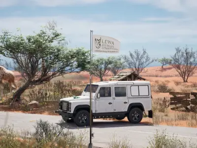 Pack of Animated Flags - 3 wind Speed 3D model