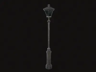 Street Lamp Low-poly 3D model