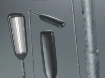 Street Light 3 Galvanized Package