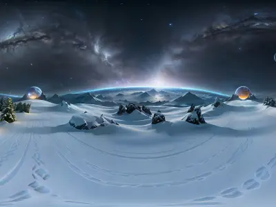 HDRI Alien Places Vol2 Low-poly 3D model