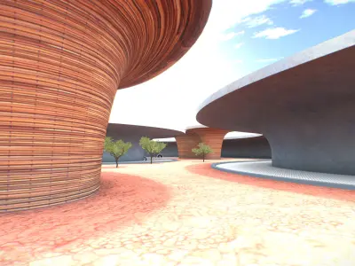 G0015 VR Virtual Reality Huge Environment My Myst Low-poly 3D model