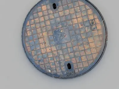 Sewer Grate 05 3D model