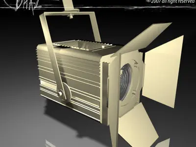 Stage light Fresnel 3D model