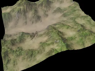 Mountains Terrain 3D model