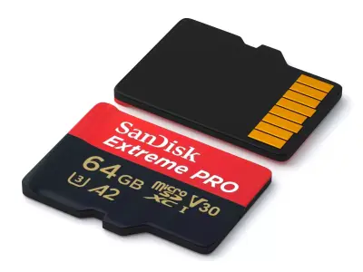 SanDisk Extreme PRO SD CARD 64GB 3D model