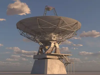 satellite dish 3D model