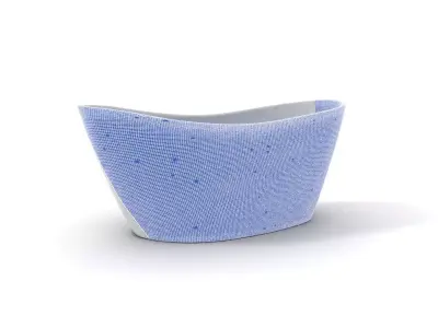 Elegant White Bathtub model pack Low-poly 3D model