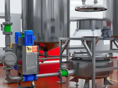 Industrial Layout 3D model