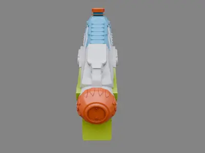 Water Gun one hand 08 3D model
