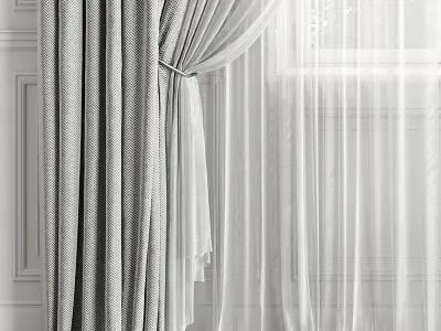 Curtain Set 498C 3D model