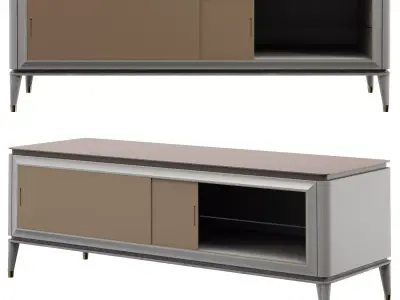 BLUEMOON MEDIA CABINET Low-poly 3D model