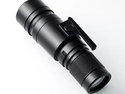 Monocular Scope Black Low-poly 3D model
