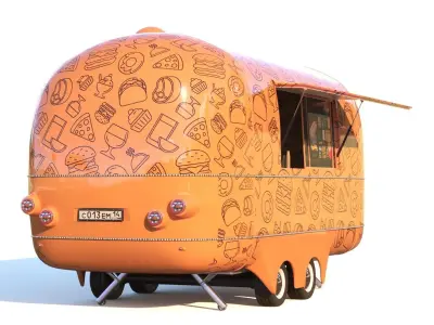Food truck ENK-6 3D model
