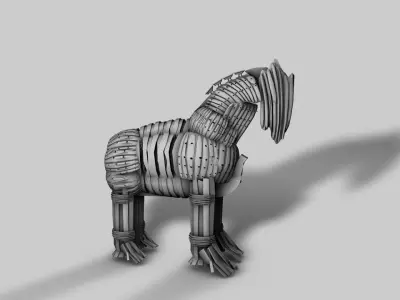 Trojan horse 3D model