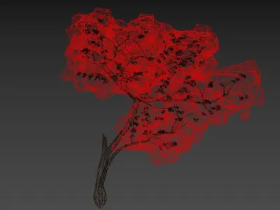 Low Poly Tree Autumn Stylish Low-poly 3D model