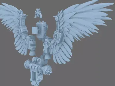 Galactic Lions V7 Winged Lion Jetpack 3D print model