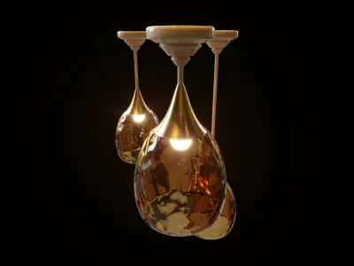 Vintage Ceiling Lamps 3D model
