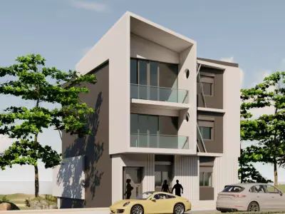 MODERN VILLA 3D Low-poly 3D model
