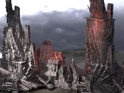 Stone Wraith Towers Dark  3D model