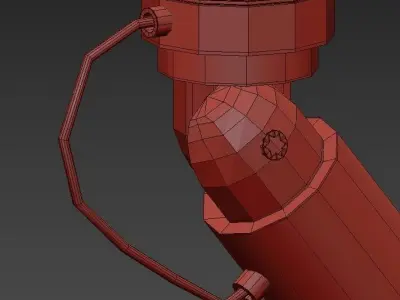 GU10-S dimmable led track light 3D model