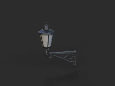 Wall Lamp 1 Low-poly 3D model